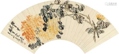 吴昌硕（1844～1927） 秋菊图