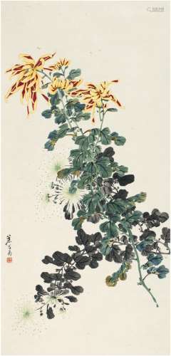 吴笠仙（1869～1938） 菊花图