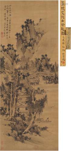 蓝 瑛（1585～1664后） 湖西吟趣图