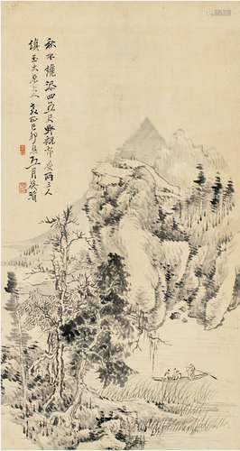 吴  滔（1840～1895）  秋水野航图