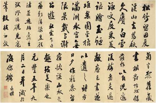 翁方纲（款）（1733～1818） 行书 临古卷