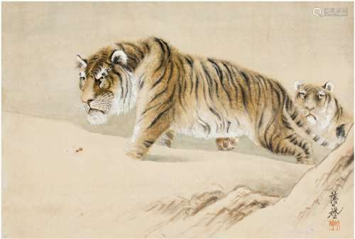 胡藻斌（1897～1942）  虎行图
