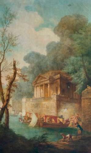 D’après Hubert ROBERT (1733 1808) \nL’embarcadère \n…