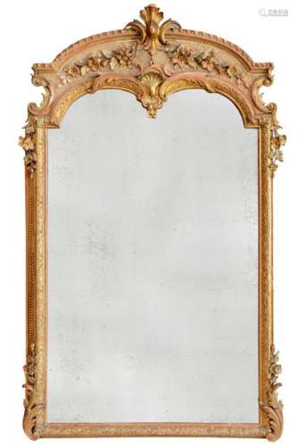 Miroir en bois et stuc doré. Epoque Napoleon III H…