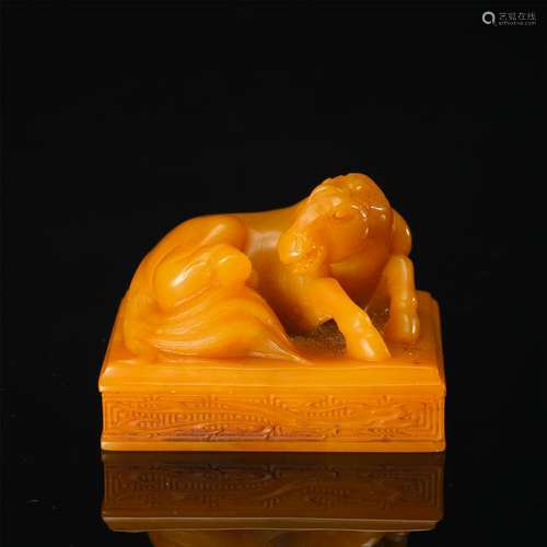 CHINESE TIANHUANG STONE HORSE SEAL