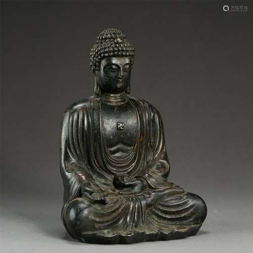 CHIENSE BRONZE SEATED BUDDHA