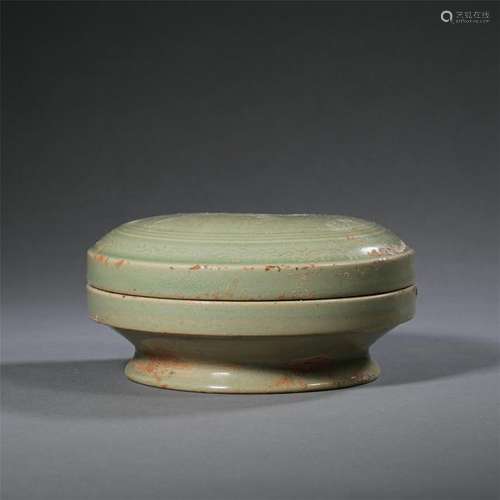 CHINESE PORCELAIN YAO WARE LIDDED ROUND BOX