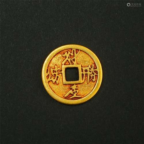 CHINESE PURE GOLD COIN