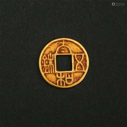 CHINESE PURE GOLD COIN