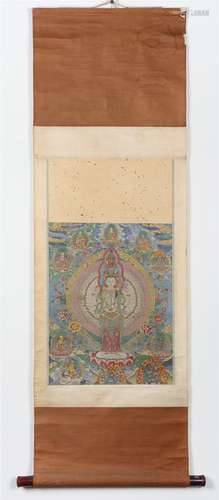 CHINESE EMBROIDERY KESI THANGKA TAPESTRY