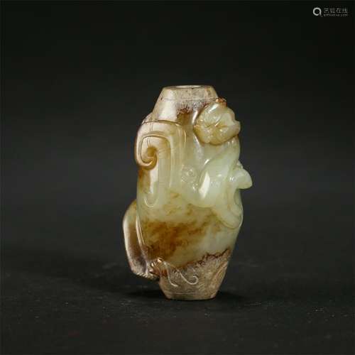 CHINESE NEPHRITE JADE BEAD