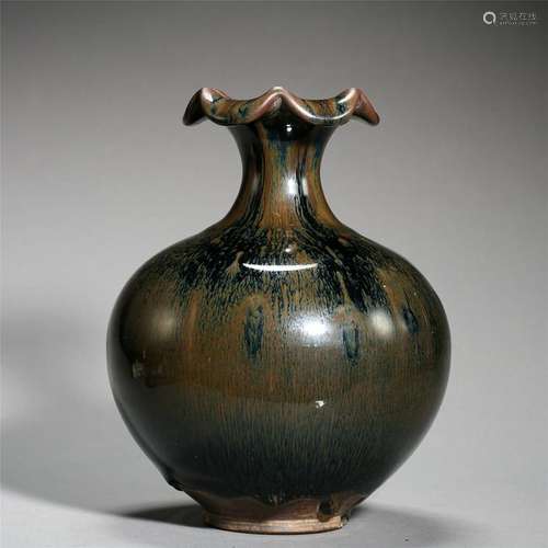 CHINESE PORCELAIN JIAN WARE BLACK GLAZE WATER JAR