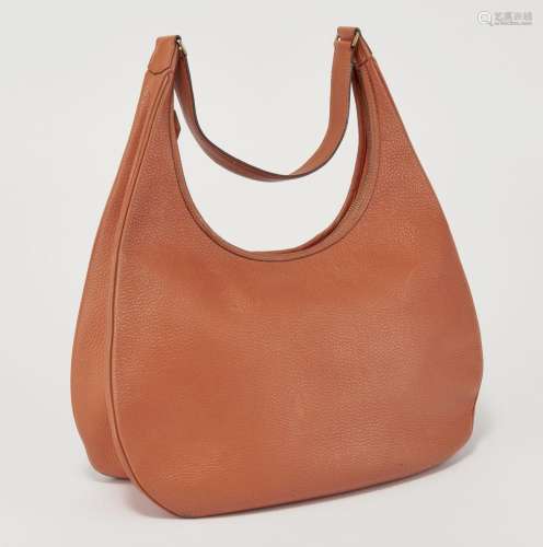 Hermès, Gao, sac porté épaule Cuir orange, 23,5x35 cm