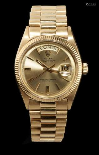 Rolex, Oyster Perpetual Day Date, montre bracelet ronde automatiq