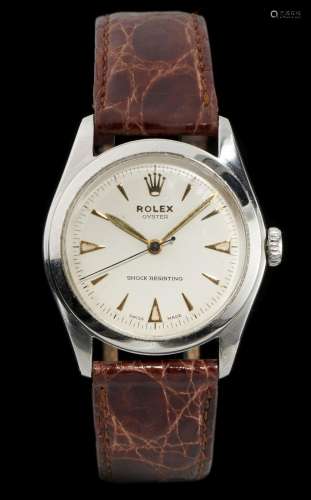 Rolex, Oyster, montre ronde mécanique Cadran crème, aiguilles et
