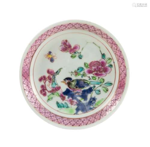 A CHINESE FAMILLE ROSE DISH 