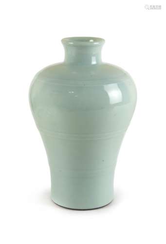 ROBINS EGG BLUE GLAZED VASE