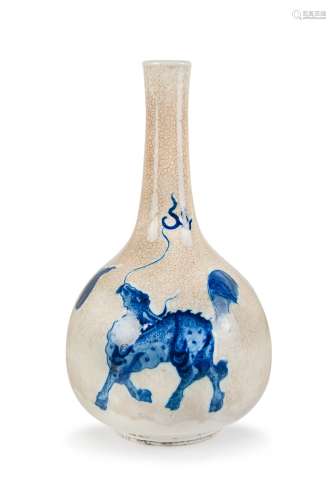 QILIN CRACKLE BOTTLE VASE