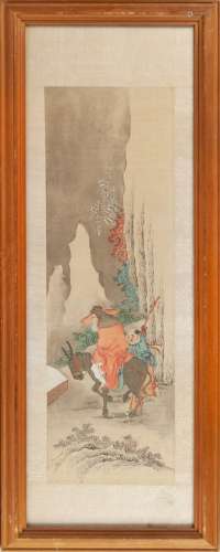 FRAMED CHINESE PAINTING ON SILK