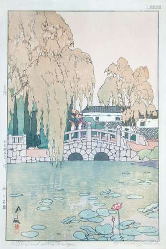 JAPANESE WOODBLOCK PRINT BY HIROSHI YOSHIDA