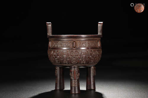 BRONZE TRIPOD DING CENSER