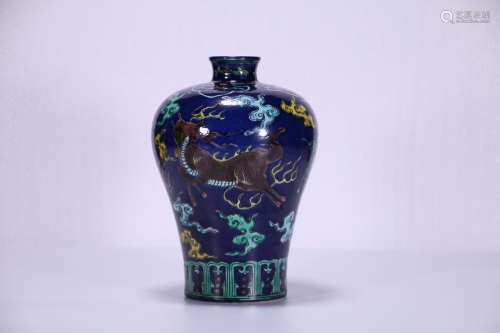 BLUE GLAZE SMALL MEIPING