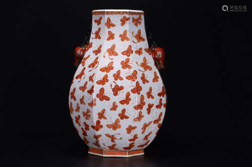 DAOGUANG MARK RED VASE