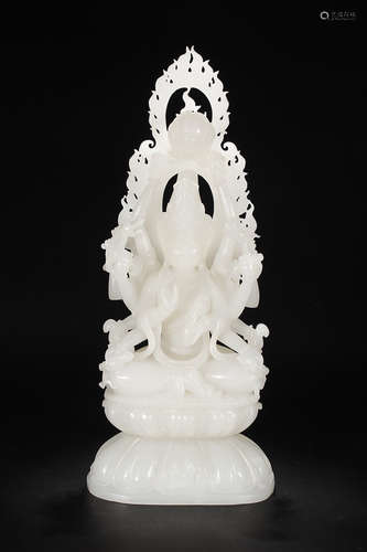 HETIAN JADE GUANYIN ORNAMENT