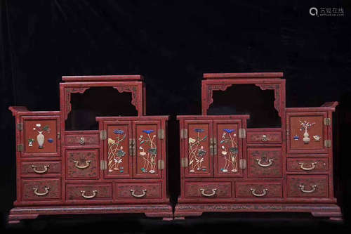 ROYAL RED LACQUER CABINET