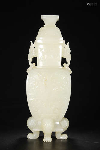 HETIAN JADE VASE