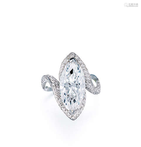萧邦设计 5.10克拉钻石戒指