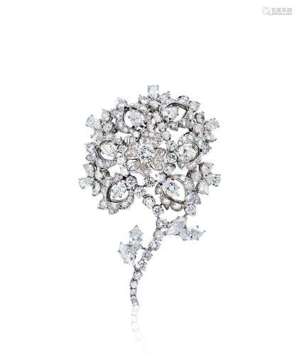 海瑞·温斯顿设计 钻石「花」胸针