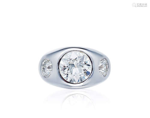 蒂芙尼设计 2.96克拉钻石戒指