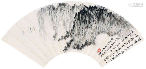 张大千（1899～1983） 1934年作 巫峡高秋 立轴 设色纸本