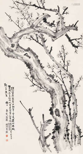 经亨颐（1877～1938） 1935年作 梅花 立轴 水墨纸本