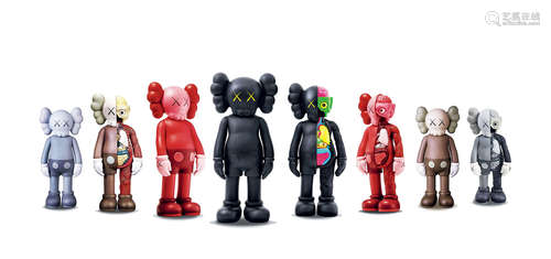 KAWS 2016年作 Companion（复刻版） （八件一组） 彩绘搪胶