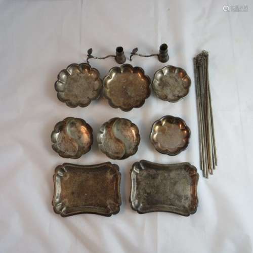 18 Pieces Qing Dynasty Silver