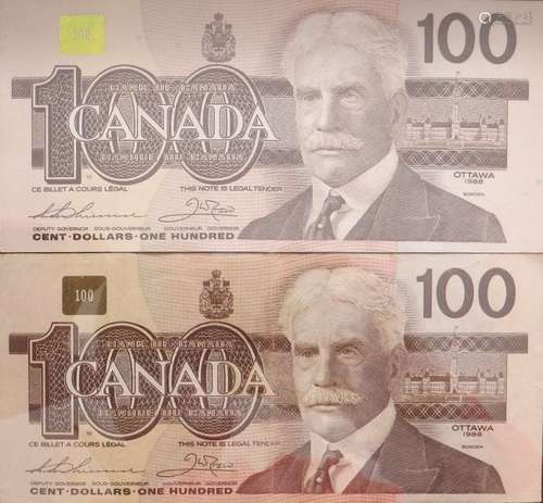 1988 Canadian 100 Dollar