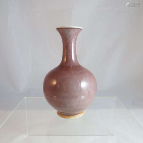 Chinese Qing Dynasty Red Glaze Vase