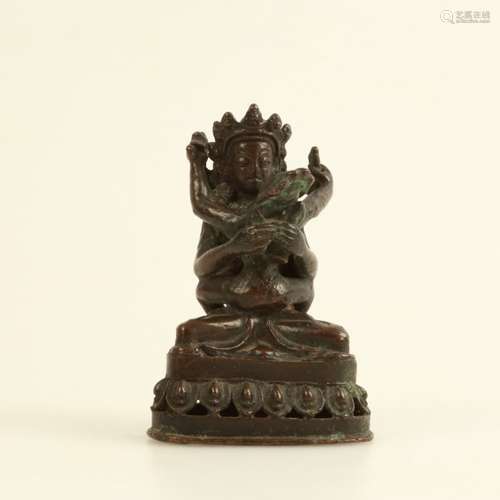 Chinese Tibetan Bronze Statue