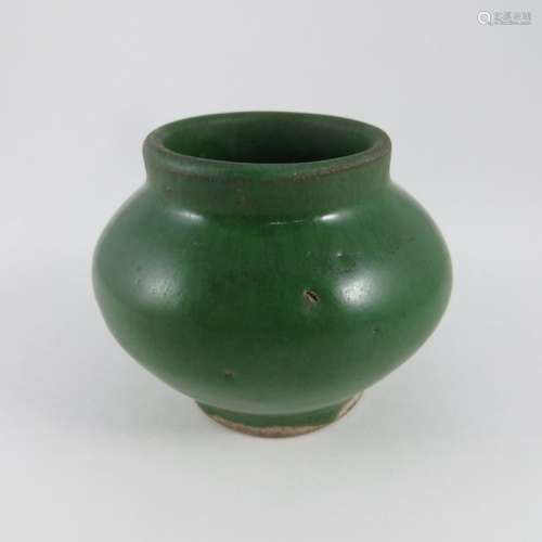 Chinese Ming Dynasty Green Jar