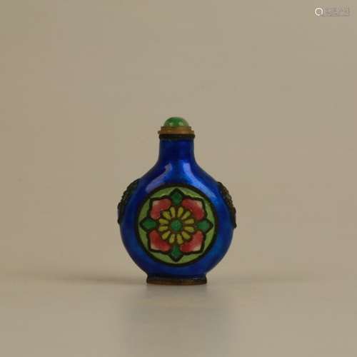 Chinese Qing Dynasty Enamel Snuffbottle