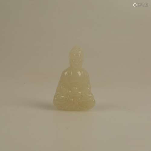 Chinese Qing Dynasty Jade Buddha