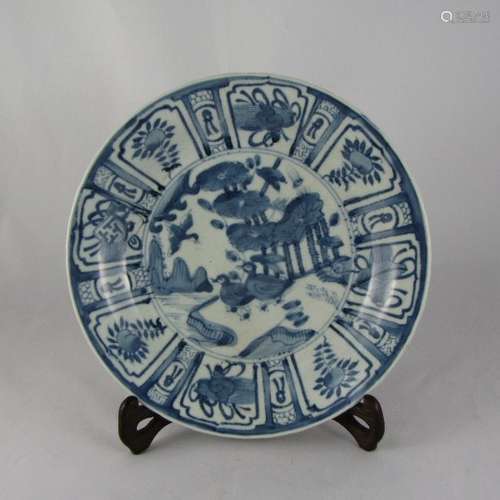 Chinese Ming Porcelain Plate