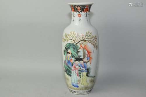 19-20th C. Chinese Famille Rose Vase