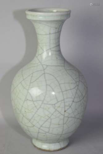 19-20th C. Chinese Faux Ru Glaze Vase