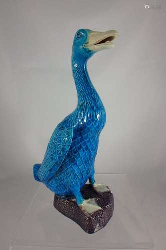 Chinese Qing Dynasty Porcelain Duck