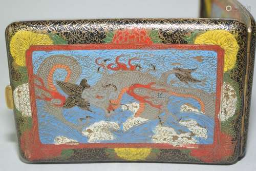 19th C. Japanese Cloisonne Card Box