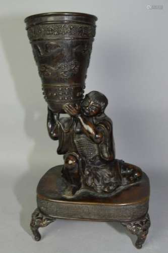 19th C. Japanese Bronze Sculpture
