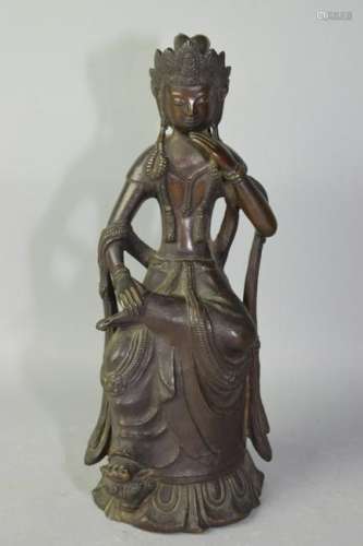 17-19th C. Japanese Bronze Buddha